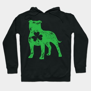 Pit Bull St Patricks Day Dog Shamrock Hoodie